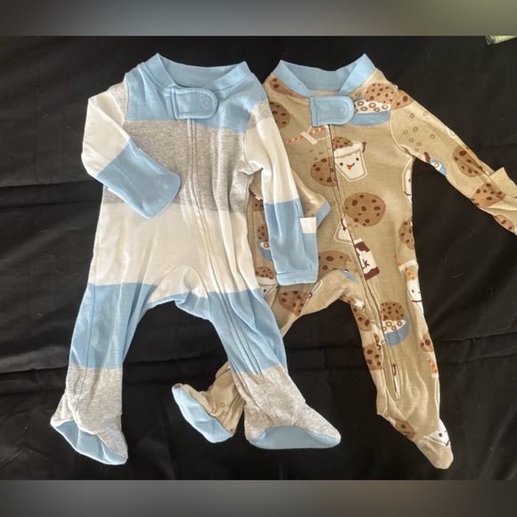 The Honest Company Other - The Honest Company Milk and Cookies Kids Footies
